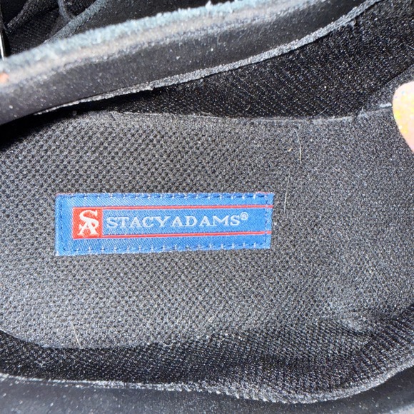 Stacy Adams Men's Black Suede Lace Up Dress Shoes Size 13 - Picture 7 of 7